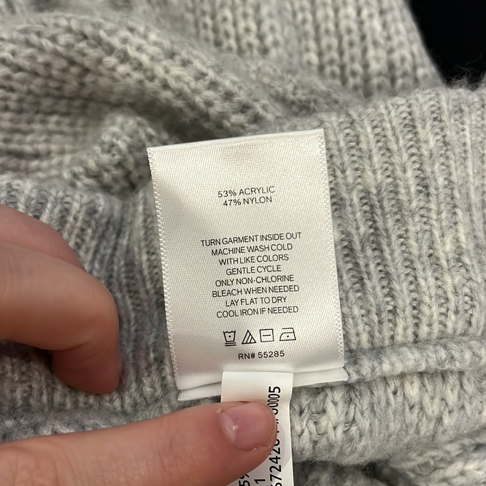 Express Light Gray Ribbed Joggers - Picture 8 of 11